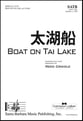 Boat on Tai Lake SATB choral sheet music cover